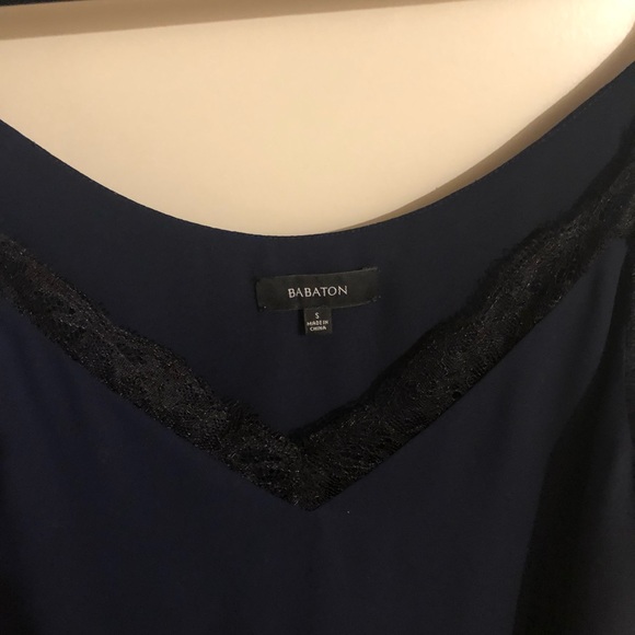 Aritzia Babaton navy lace slip dress - Picture 5 of 5